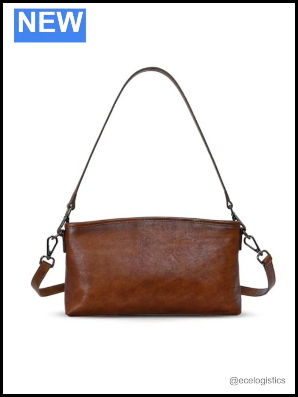 HESHE Leather Crossbody Bags Women Small Shoulder Purse Satchel Handbag